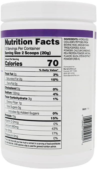 BariatricPal Collagen &amp MCT Creamer Vanilla (12 Servings)