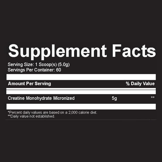 ZOR Micronized Creatine Monohydrate Powder 5000mg – Pure Unflavored Sugar-Free Non-GMO – Supports Muscle Growth Strength Recovery &amp Endurance – 60 Servings