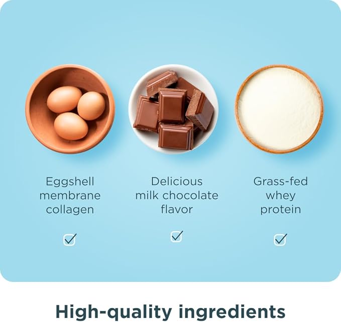 Ancient Nutrition Grass Fed Whey Protein Milk Chocolate 23g Protein 20 Servings Hydrolyzed Collagen Peptides Organic Regenerative A2/A2 Milk Protein
