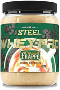 Steel Supplements Whey-Pro | Whey Protein Powder for Men and Women | Caramel Frappe | 25 Servings (1.69lbs) | BCAA Amino Acids | Essential Amino Acids | Gluten Free | Low Carb