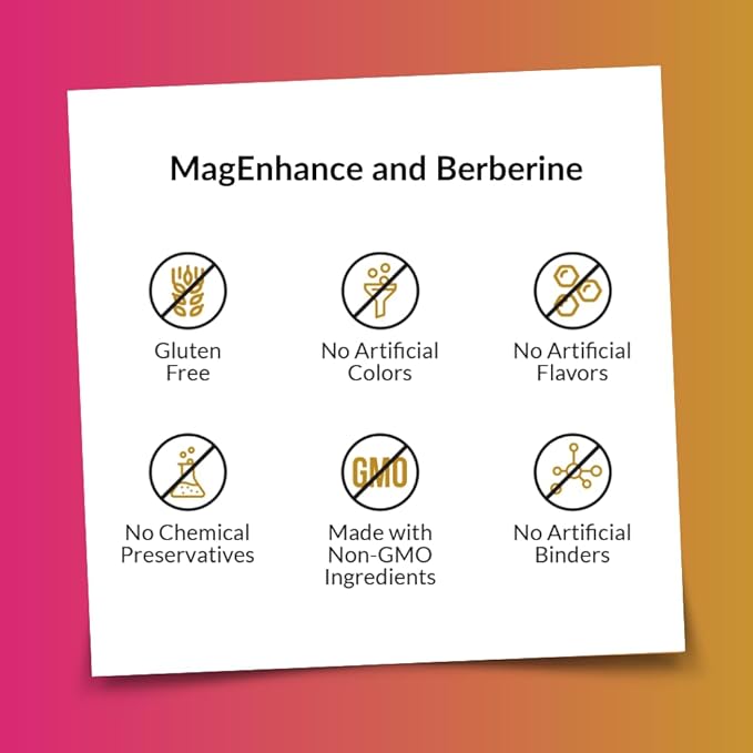 Intelligent Labs 2-in-1 Bundle of MagEnhance Magnesium Supplement (Magnesium L-Threonate Complex with Mg Glycinate and Mg Taurate) and Max Strength Berberine 500MG Capsules