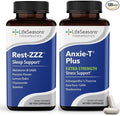 LifeSeasons Anxie-T Plus - Extra Strength with Sleep Support - Supports Mood &amp Mental Focus - Feel Calm &amp Relaxed - Eases Tension &amp Nervousness Ashwagandha Kava GABA &amp L-Theanine -