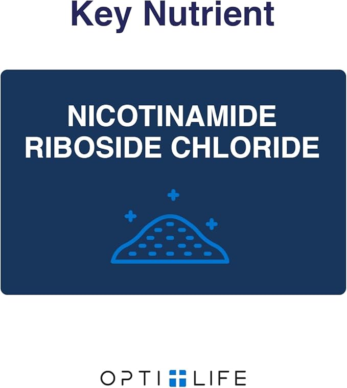 Opti + NAD Plus Capsules | NAD+ Supplement with Nicotinamide Riboside Chloride | Support Energy Healthy Aging Metabolism &amp Vitality* | 60 Capsules/30 Servings