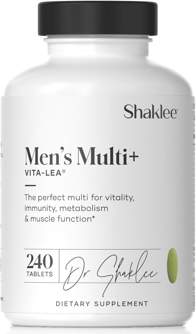 Shaklee - Vita-Lea® Men High Potency Multivitamin and Multimineral - Supports Heart Immune Bone and Joint Health - Formulated for Men's Unique Needs - Includes Vitamin C D and E - 240 Tablets