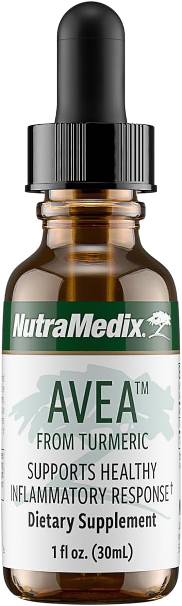 NutraMedix Avea Turmeric Extract - Liquid Turmeric Supplement for Stress Mood Support &amp Promoting a Healthy Inflammatory Response - Daily Stress Relief Drops (1oz / 30ml)