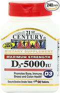 21st Century D 5000 iu Tablets 110-Count Pack of 2