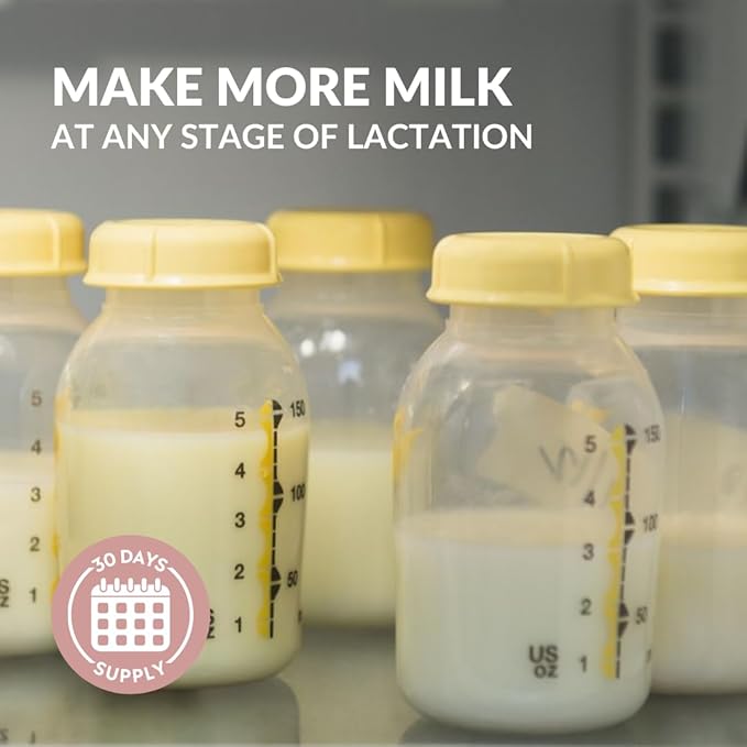 Holistic Lactation® Advanced Lactation Formula (30 Servings) Supplement to Support Milk Supply Contains Organic Moringa and Milk Thistle Extract Fenugreek-Free