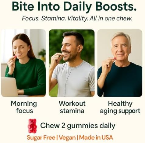 b.Ready NAD+ Gummies Premium 1000 mg NAD Supplement with 500 mg TMG Grape Seed &amp Black Pepper Extract – NAD+ for Healthy Aging Cellular Energy &amp Antioxidant Support Vegan Sugar-Free 60 C