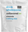 drink wholesome Vegan Unflavored Almond Protein Powder for Sensitive Stomachs | Minimally-Processed Whole-Food Protein | Additive-Free Dairy-Free Gluten-Free | Low Sodium