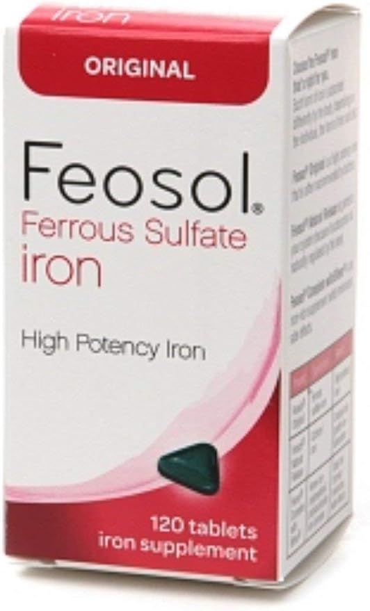 Feosol Ferrous Sulfate Iron Original Tablets 120 ea (Pack of 11)