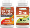 Best Naturals Bee Pollen Complex 1000 mg &amp Zinc Gluconate 50mg