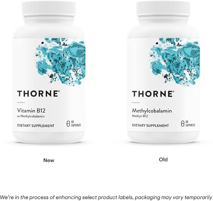 THORNE - 5-MTHF &amp Vitamin B12 Bundle - Cardiovascular &amp Nerve Support - 60 Servings