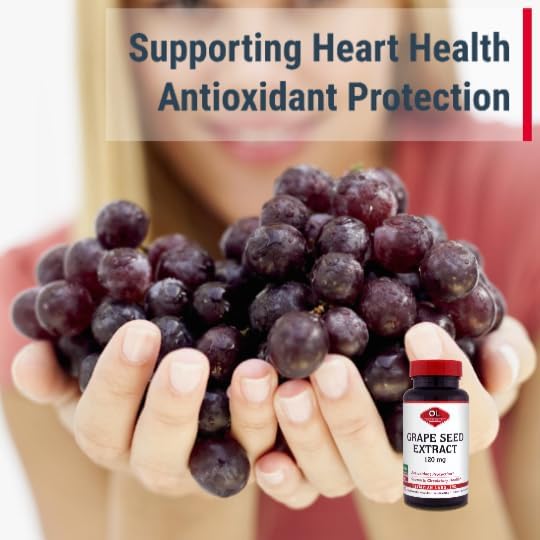 Olympian Labs Grape Seed Extract Capsules - 120 mg - 100 Daily Capsules Supporting Heart Health and Antioxidant Protection