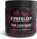 Natural Sleep Powder Melatonin-Free Sleep Aid with Magnesium Glycinate L-Theanine &amp Glycine Non-Habit Forming Vegan Gluten Free 30 Servings Pink Lemonade
