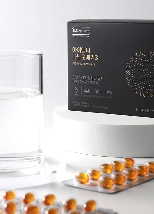 IMD NanoOmega3 (422mg x 120capsules) high Purity Memory Eye Care Easy to Swallow Blood Circulation Vitamins