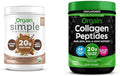 Orgain Organic Simple Vegan Protein Powder Chocolate 1.25lb Hydrolyzed Collagen Peptides Powder Unflavored 1lb