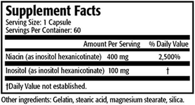 Res-Q No-Flush Niacin (Formerly HDL+) 60 capsules 3-Pack