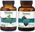 Himalaya Organic Ashwagandha and Shilajit Extract Supplements for Stress Relief &amp Energy Support 60 Count (Pack of 2)