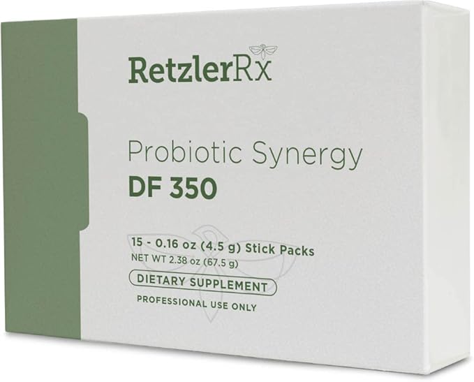 Probiotic Synergy DF 350 ® by Dr. RetzlerRx™ - 350 Billion CFU - Dairy-Free High Potency 350 CFU 18-Strain Probiotic Supplement - Supports Immune + Gut Health (15 Single Serving Stick Packs)