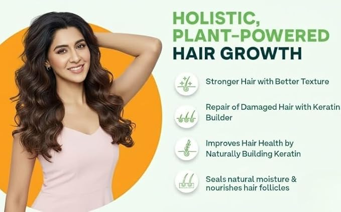 Plant Based Biotin for Hair Repair Regeneration &amp Growth (Pack of 1 (60 Capsules))