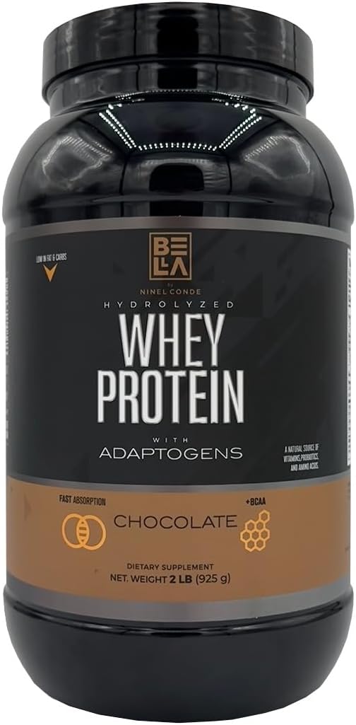 NINEL CONDE hydrolized whey Protein with adapatogens Chocolate 2 lb