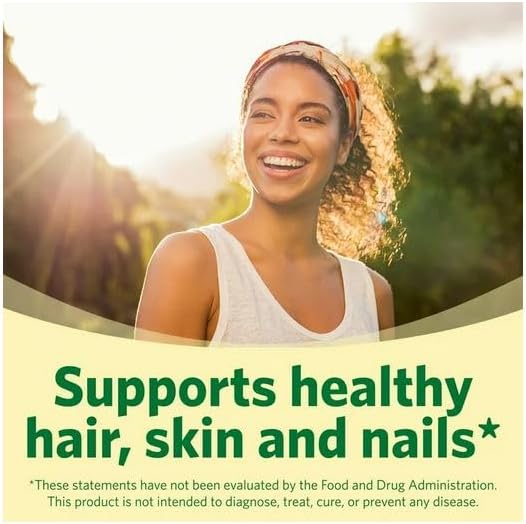 H4U Spring Valley Biotin Dietary Supplement Softgels for Hair/Skin/Nails Health 10000 mcg 120 Count