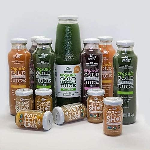 ALLWELLO Cold-Pressed Ginger Shot 60 mL USDA Organic Immune Booster with Natu-RAL | 12 Units per case (12 Pack)