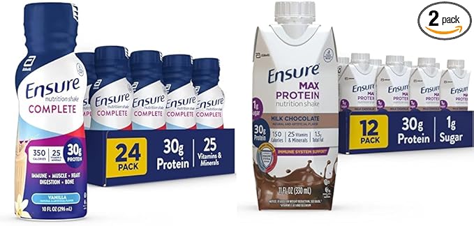 Ensure COMPLETE Nutrition Shake 30g of Protein Meal Replacement Shake with Nutrients for Immune Health &amp Max Protein Nutrition Shake with 30g of Protein
