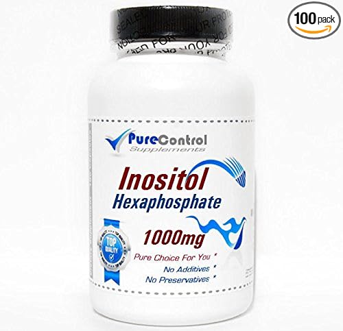 Inositol Hexaphosphate 1000mg // 100 Capsules // Pure // by PureControl Supplements