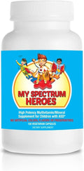 My Spectrum Heroes Children's Multivitamin Supplement - Acetyl-l-carnitine Choline Coenzyme Q10 Inositol MSM MTHF NAC for Daily Nutritional Help and Cognitive Health (150 Capsules)
