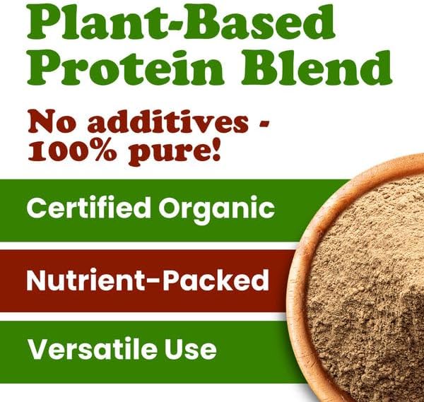 Food to Live Organic Energize Chocolate Protein Mix 2 Pounds – Plant-Based Blend with Hemp and Pumpkin Protein. Cacao Banana and Maca Powders. Perfect for Smoothies and Shakes. Vegan Kosher Bulk