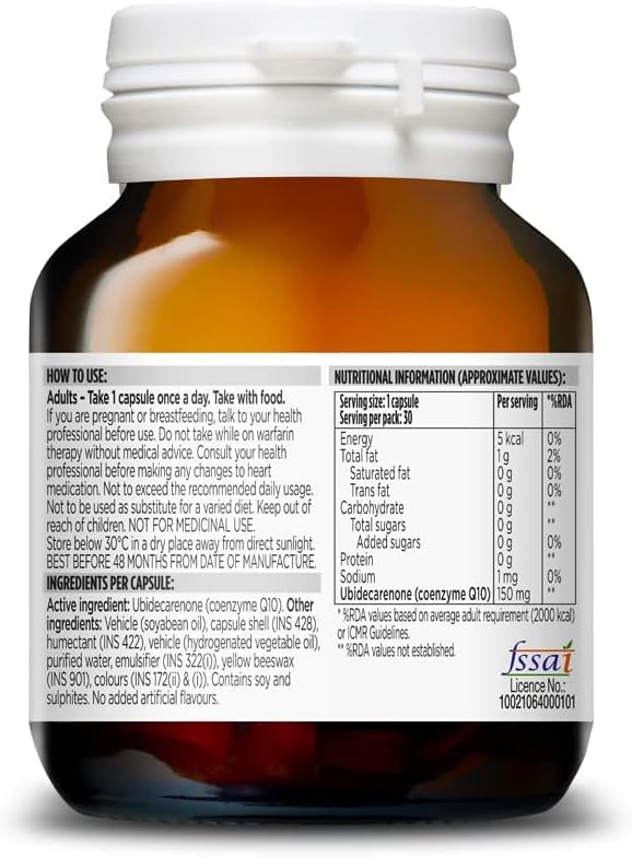 Blackmores CoQ10 | Australia's Most Trusted Vitamin Brand | Boosts Heart Health &amp Energy | High Absorption | 150mg Pack of 30 capsules