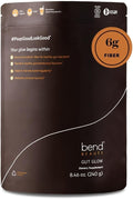 Bend Beauty Gut Glow | Daily Prebiotic Fiber Supplement Powder w/Tremella Mushroom Exract | Digestive Gut Health | 6g of Soluble Fiber per Serving | 100% Organic Vegan Sugar Free | Unflavored