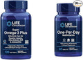 Life Extension Super Omega-3 Plus EPA/DHA Fish Oil Sesame Lignans Olive Extract &amp One-Per-Day Multivitamin – Packed with Over 25 Vitamins Minerals &amp Plant