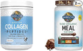 Garden of Life Grass Fed Hydrolyzed Collagen Protein Supplements Peptides Powder 19.75 Oz &amp Tasty Organic Chocolate Meal Replacement Shake Vegan 20g