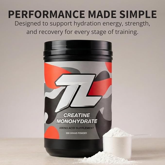 Treigning Lab Creatine Monohydrate Micronized Powder 500g Muscle Building Supplement for Strength Recovery &amp Performance Unflavored 5g per Serving 100 Servings