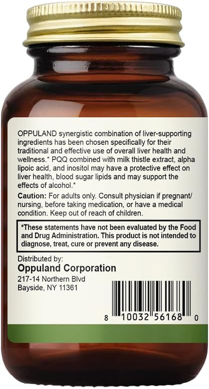 PQQ + Herbs Liver Supports-PQQ Liver Supplement-Pyrroloquinoline Quinone with Milk Thistle Extract for Liver Health-60 Veg Capsules