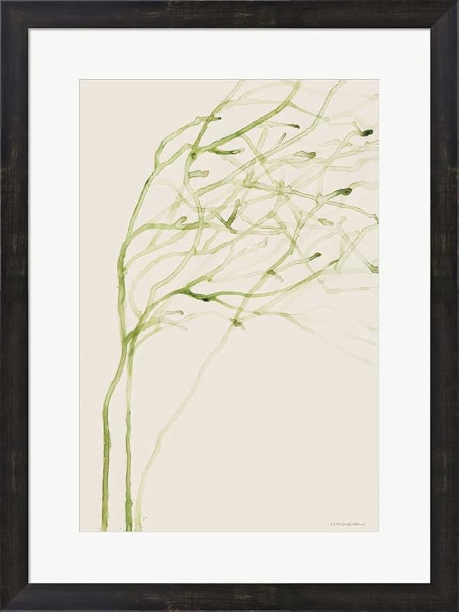 Thistle and Thatch by Kamdon Kreations Framed Art Print Wall Picture Espresso Brown Frame 20 x 27 inches