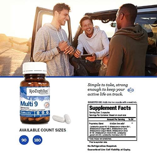 Kyolic Kyo-Dophilus Multi 9 Probiotic Strong Gut Health Balance and Support* 180 Capsules