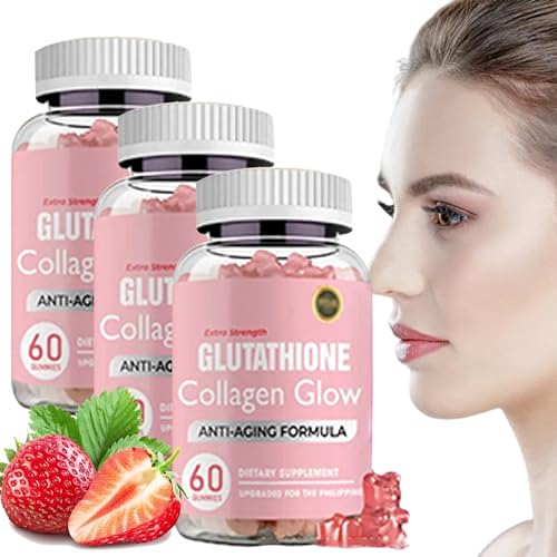 Glutathione Collagen Glow Glutathione Collagen Glow Gummies Korean Collagen Gummies to Rejuvenate Your Skin (3PCS)
