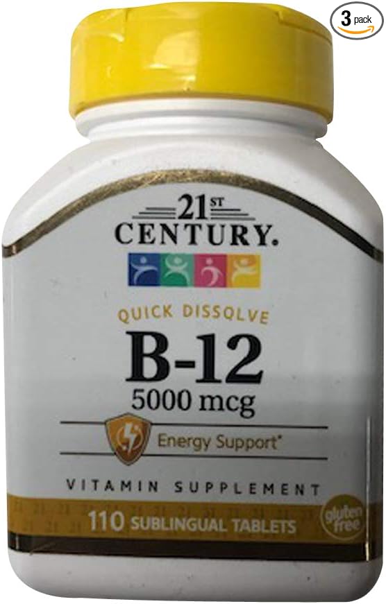 21st Century B12 5000mcg 110ct - 3 Bottles (3)