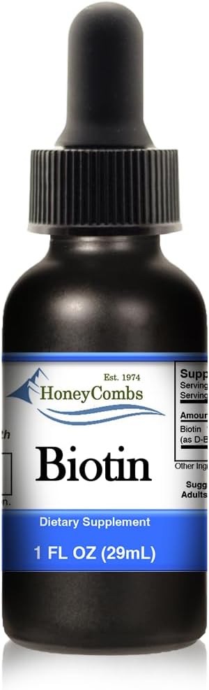 HoneyCombs Liquid Drops 1oz Each Save 10% - Alcohol-Free Oral Vitamin K1 Drops + Vitamin B6 (Pyridoxine) + Vitamin B7 (Biotin)