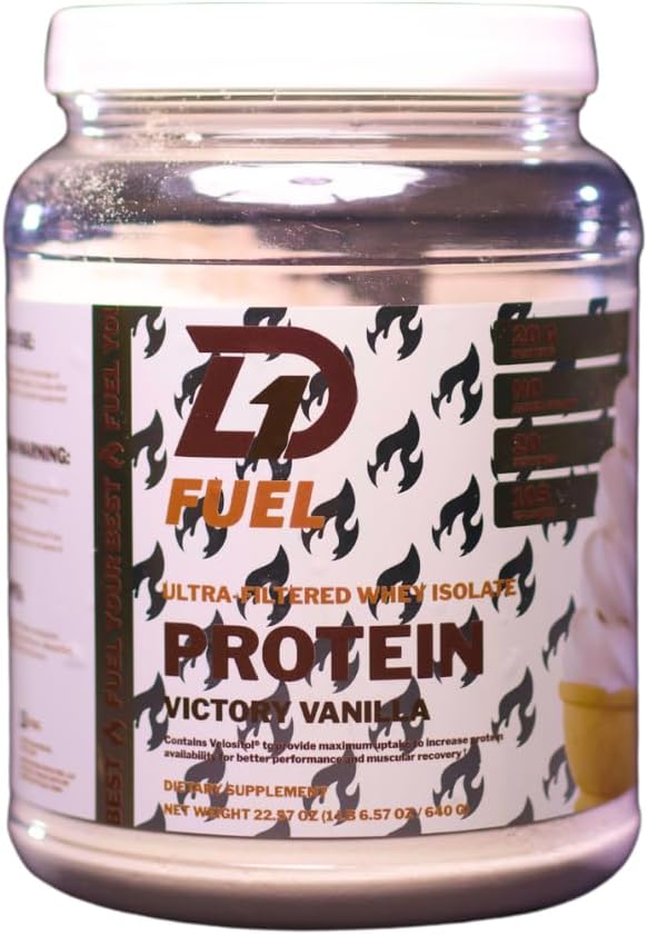 Grass Fed Whey Isolate Protein Powder - Victory Vanilla - 20g Protein - No Artificial Ingredients - Clean for Muscle Recovery &amp Growth