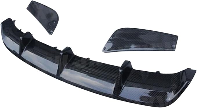 Carbon Fiber/FRP Three Piece Set Rear Bumper Compatible for Mercedes Benz CLA W117 CLA180 CLA200 CLA250 CLA45 AMG Rear Diffuser 2013-2018 (Color : 3PCS Carbon Fiber)