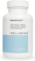 Relumins Immune Boost – Daily Wellness Blend with Vitamin C D3 Zinc Selenium &amp Natural Extracts Including Quercetin &amp Turmeric – 60 Capsules