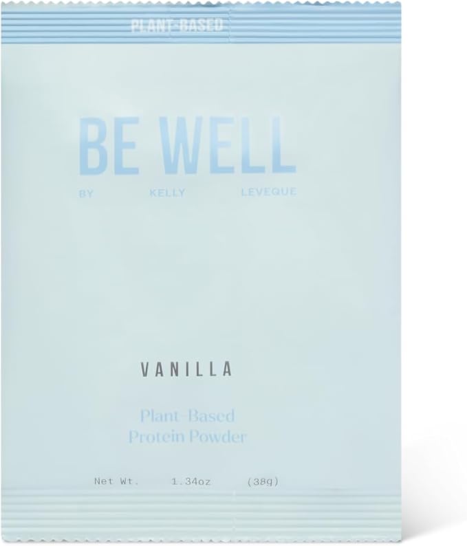 Be Well by Kelly Plant-Based Vegan Protein Powder Sample Pack - Paleo and Keto Friendly Dairy-Free &amp Gluten-Free - Low Carb Protein Powder with - 20g+ Protein (3 Servings)