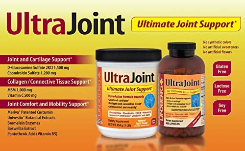 Lindberg Joint Support Supplement for Men and Women | 210 Capsules | with Turmeric MSM Glucosamine Chondroitin Boswellia Extract | Triple Action Complex Blend | Non-GMO Gluten Free