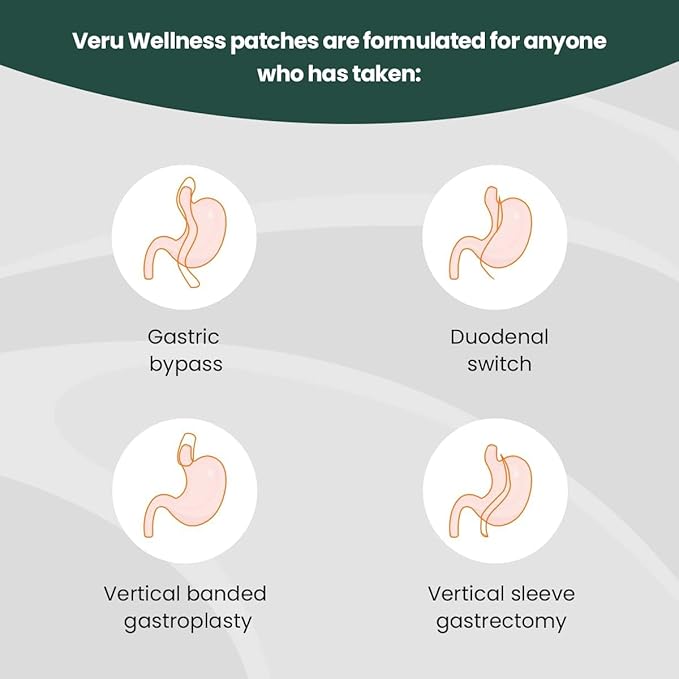 Veru Wellness Bariatric Immune D3/K2 - Post Bariatric Gastric Bypass and Sleeve Gastrectomy - Non Ingest Patch (60 Days)