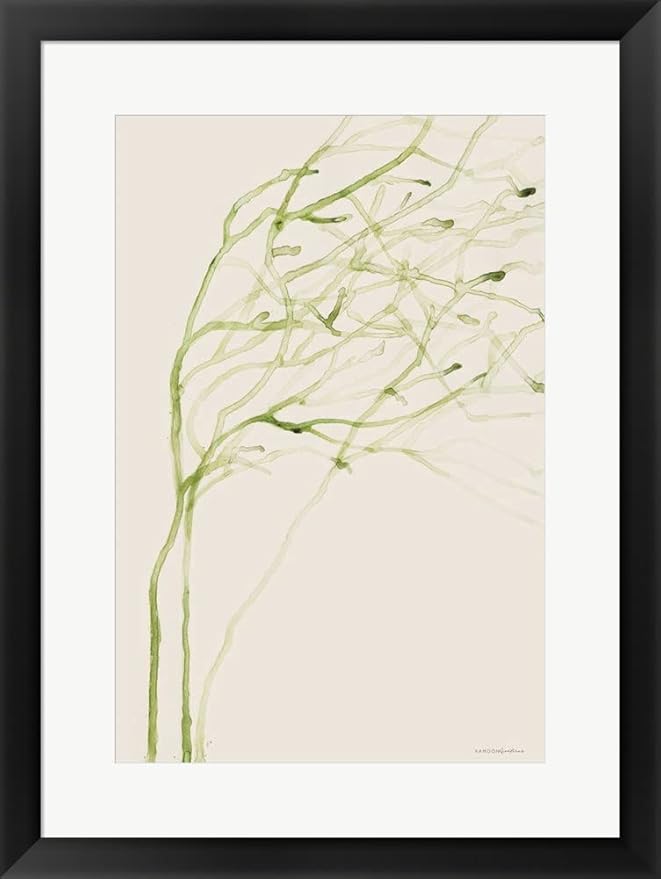 Thistle and Thatch by Kamdon Kreations Framed Art Print Wall Picture Black Frame 20 x 27 inches