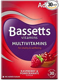 Bassetts Multivitamins Raspberry &amp Pomegranate Flavour Soft &amp Chewies Adult - 30-6 PK